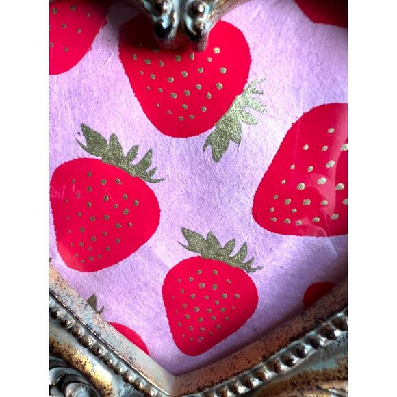 Roma Downey for Home Interiors Gold Metallic Ornate Frame w Glass & Art 6.75" sq - Picture 11 of 16